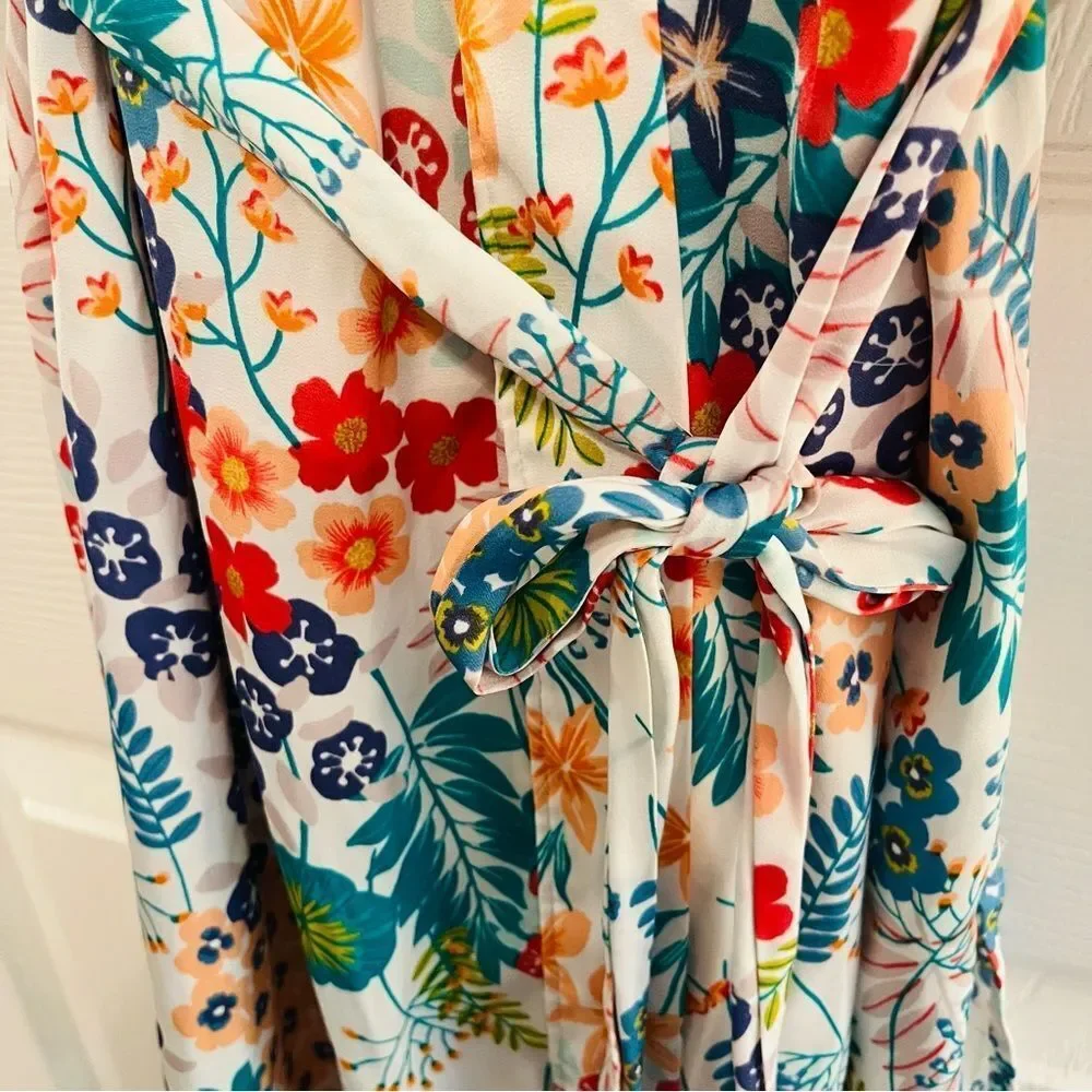 Natori Multicolor Floral Robe